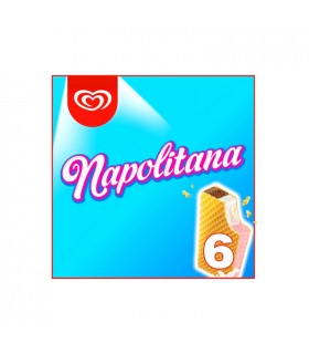 Napolitana crème glacée chocolat vanille fraise 6x 140 ml
