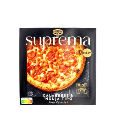 Dr Oetker Suprema Calabrese Nduja Tipo pizza 454 gr
