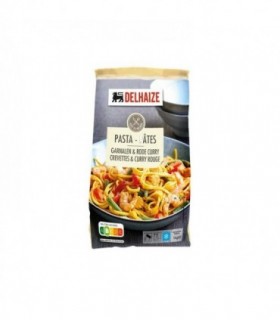 Delhaize pâtes aux crevettes et curry rouge - Belfreeze