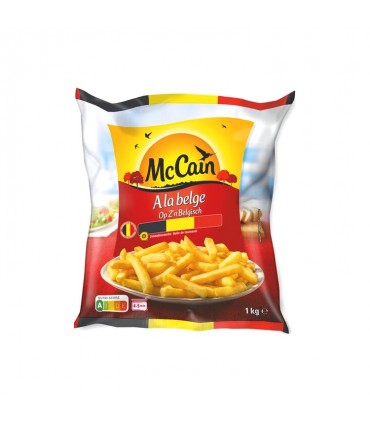 Mc Cain frites à la Belges pomme de terre Belge 1 kg