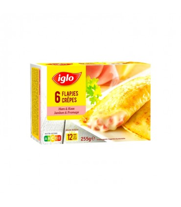 Iglo 6 crêpes au jambon formage 255 gr