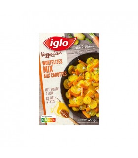 D - Iglo mix carottes miel & thym 450 gr