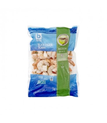 Boni Selection scampis black tiger blanchis (34-44) 500 gr