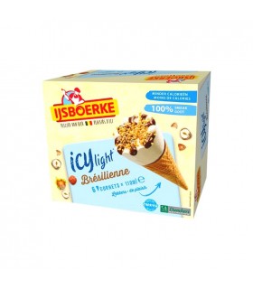 Ijsboerke ICY light glace cornet brésilienne 6x 110 ml