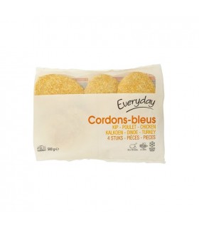 Everyday 4 cordon bleu poulet-dinde 500 gr