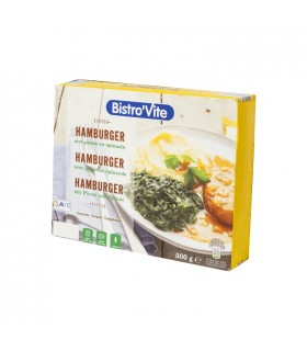 A - Bistro Vite hamburger purée et épinards 500 gr