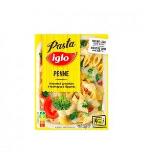 Iglo Pasta Penne 4 fromages et petits légumes 450 gr