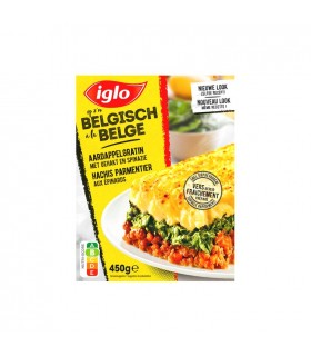 Iglo à la belge hachis parmentier aux épinards 450 gr