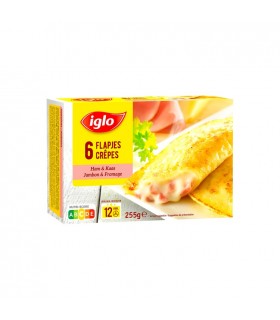 Iglo 6 crêpes au jambon formage 255 gr